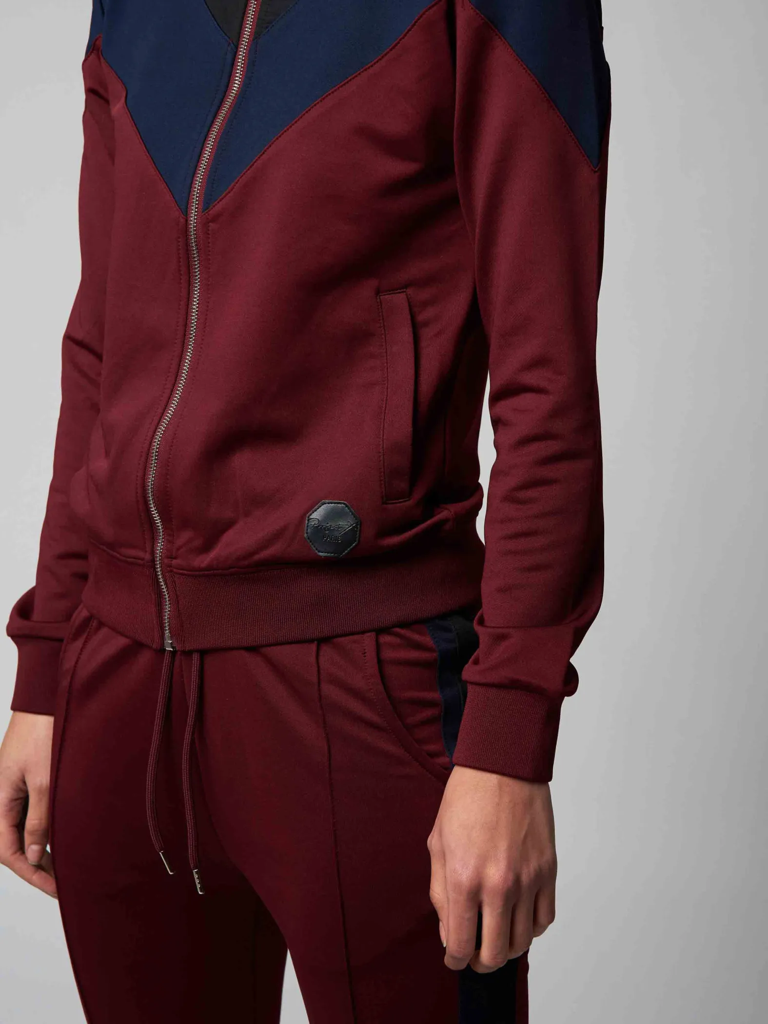 Chaqueta de chándal con bloques de color