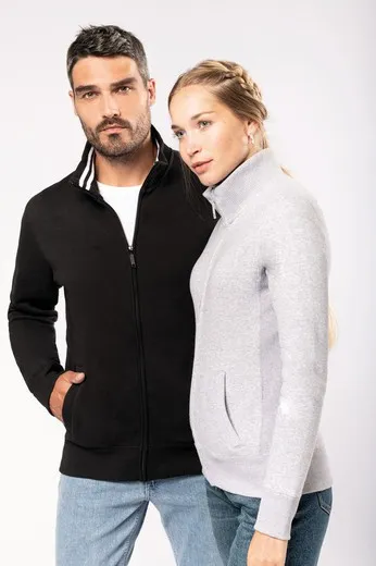 CHAQUETA DE FELPA CON CREMALLERA DE HOMBRE