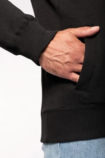 CHAQUETA DE FELPA CON CREMALLERA DE HOMBRE