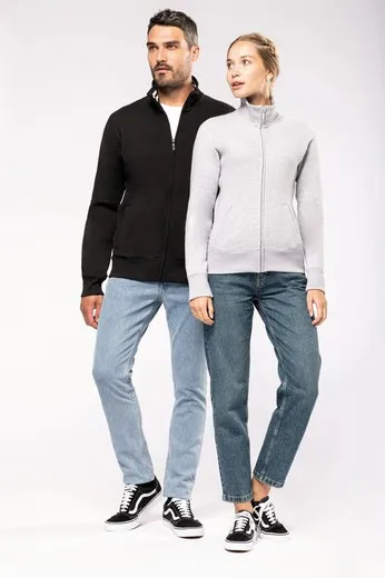 CHAQUETA DE FELPA CON CREMALLERA DE HOMBRE