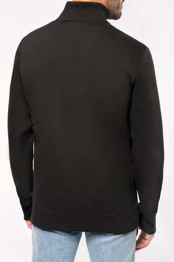 CHAQUETA DE FELPA CON CREMALLERA DE HOMBRE
