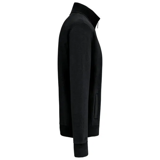 CHAQUETA DE FELPA CON CREMALLERA DE HOMBRE
