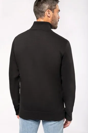 CHAQUETA DE FELPA CON CREMALLERA DE HOMBRE