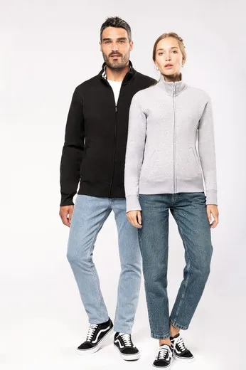 CHAQUETA DE FELPA CON CREMALLERA DE HOMBRE