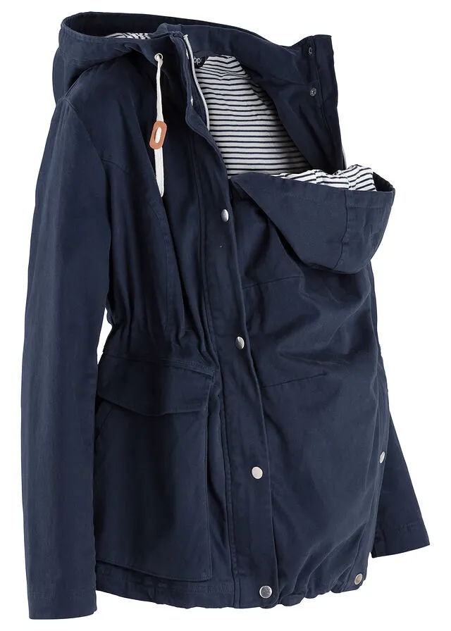 Chaqueta de porteo/premamá para el entretiempo Azul marino