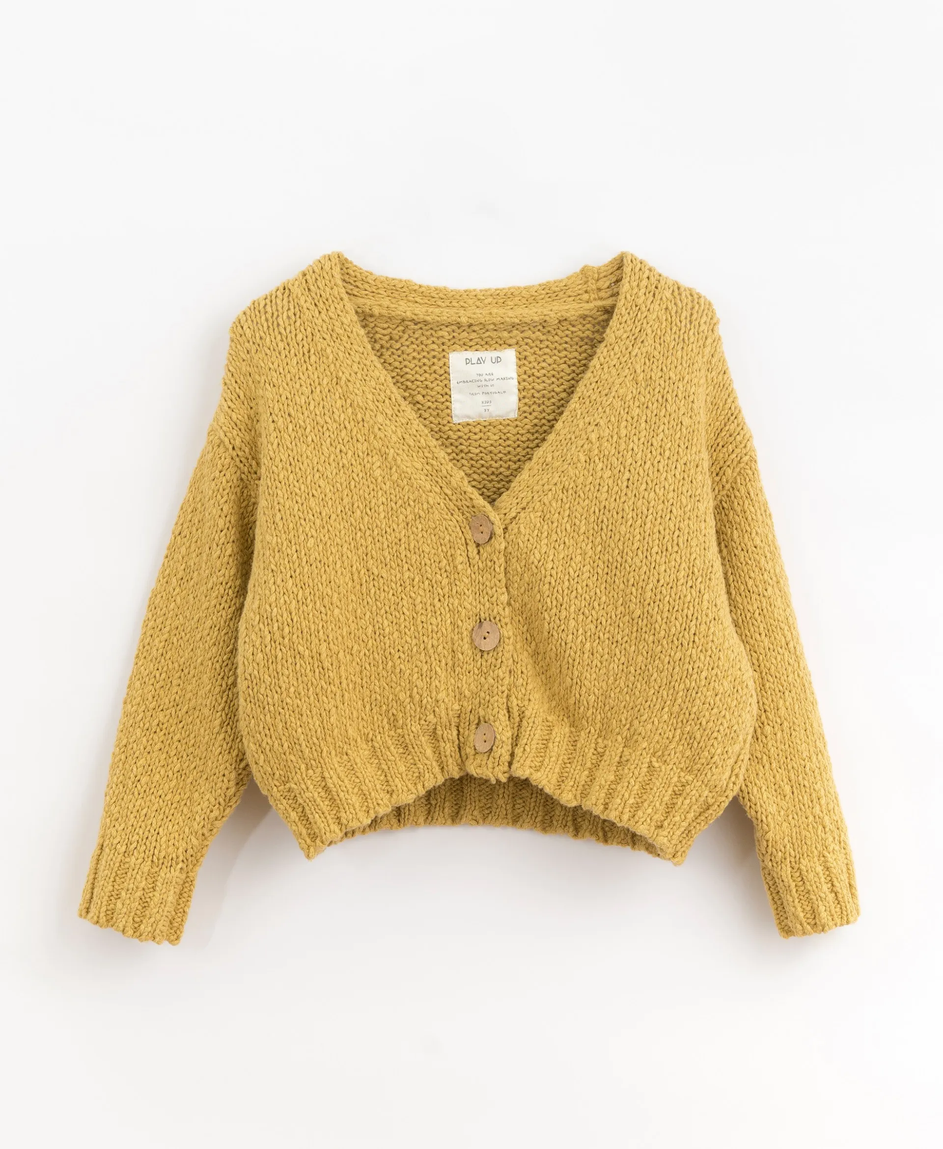 Chaqueta de punto con botones de coco | Organic Care