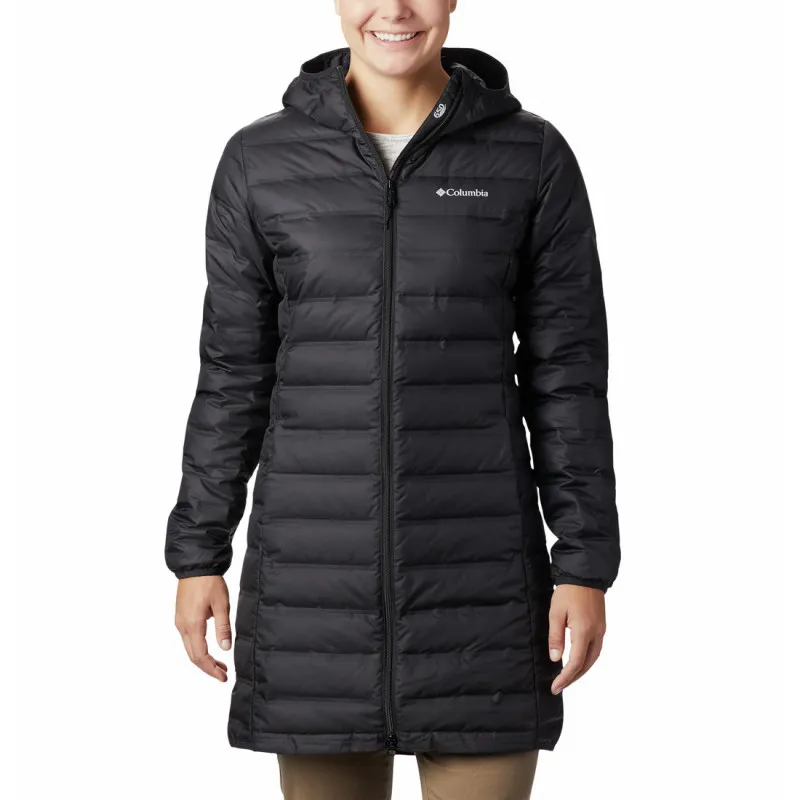 Chaqueta larga Columbia Lake 22 (negra) para mujer