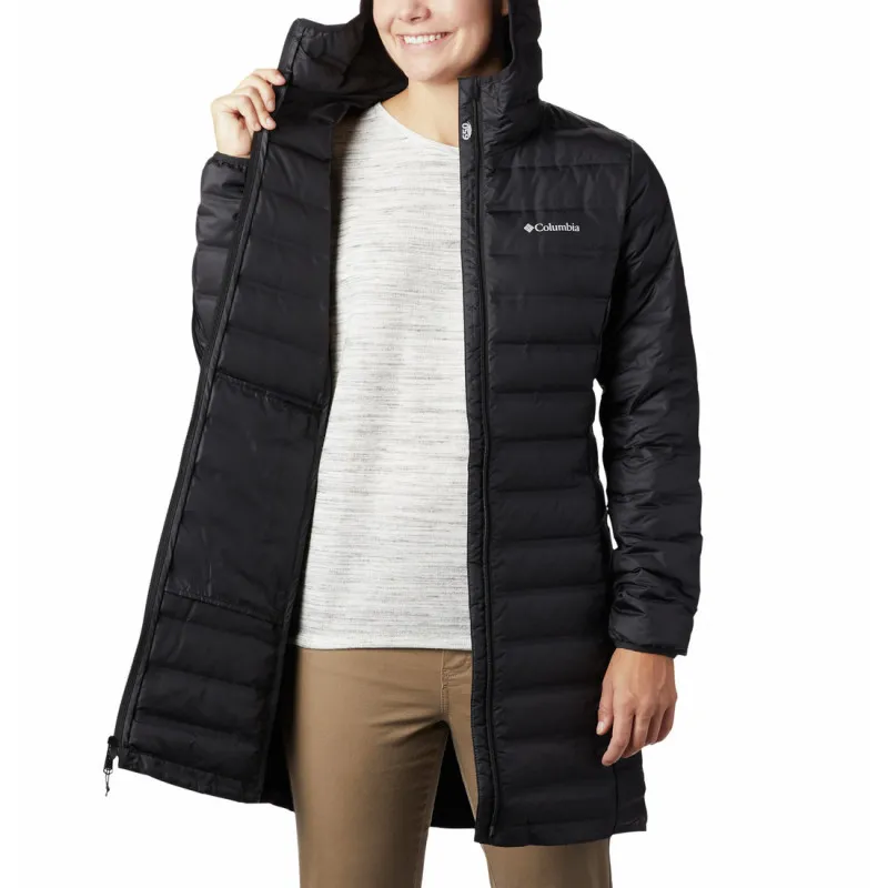Chaqueta larga Columbia Lake 22 (negra) para mujer