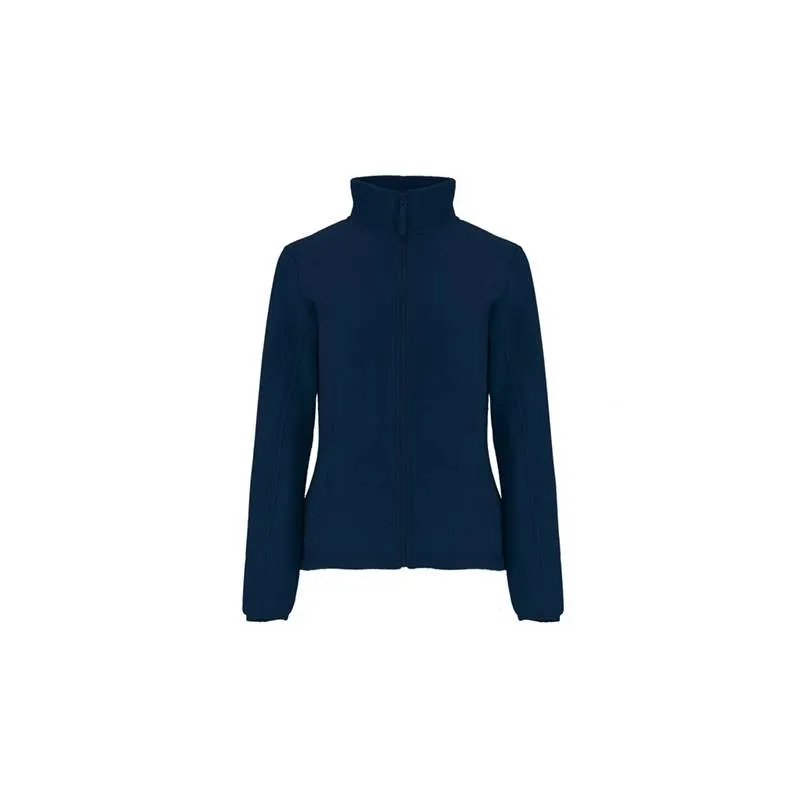Chaqueta polar de mujer, con cuello alto forrado