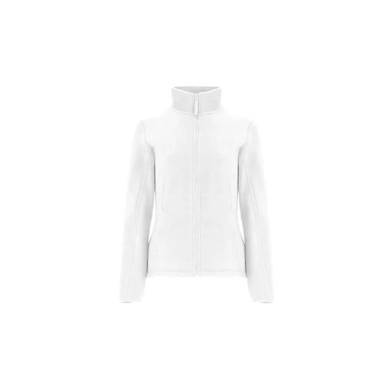 Chaqueta polar de mujer, con cuello alto forrado