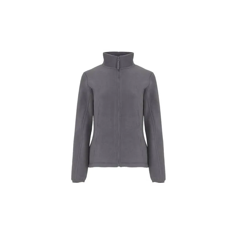 Chaqueta polar de mujer, con cuello alto forrado