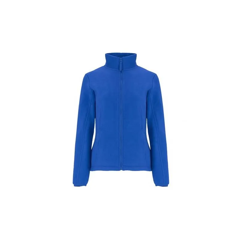 Chaqueta polar de mujer, con cuello alto forrado
