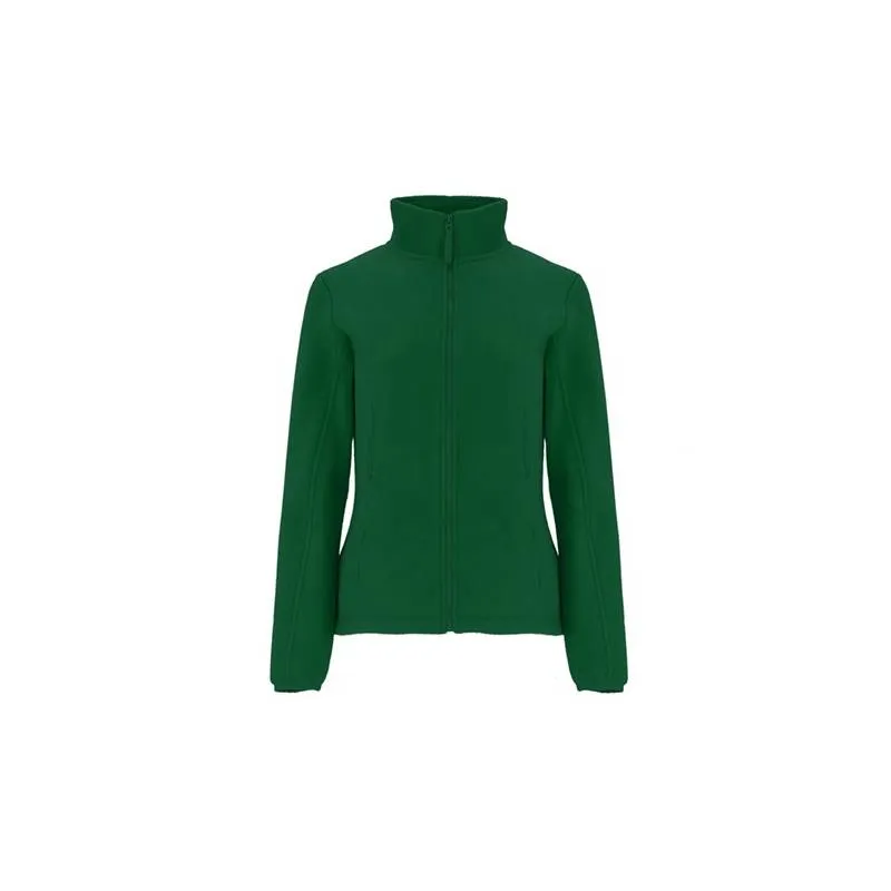 Chaqueta polar de mujer, con cuello alto forrado