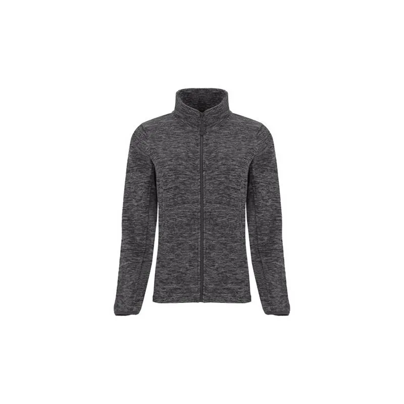 Chaqueta polar de mujer, con cuello alto forrado