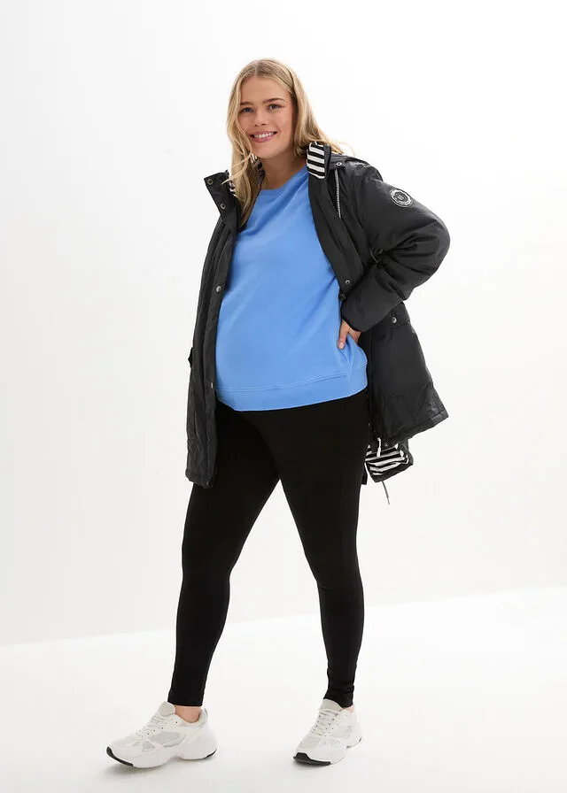 CHAQUETA PREMAMá/PARA BEBé NEGROBLANCO