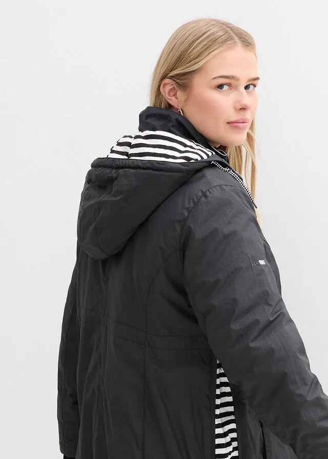 CHAQUETA PREMAMá/PARA BEBé NEGROBLANCO