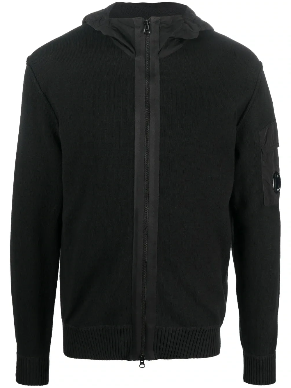 CHAQUETA PUNTO CREMALLERA NEGRA