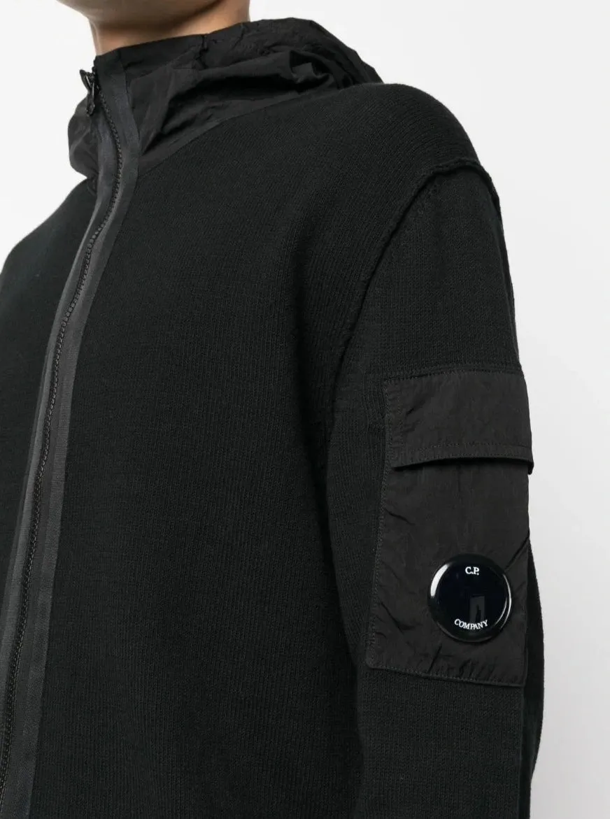 CHAQUETA PUNTO CREMALLERA NEGRA