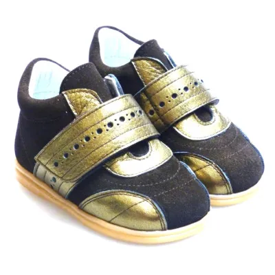 CHIQUITINBota Marron Velcro Primeros Pasos