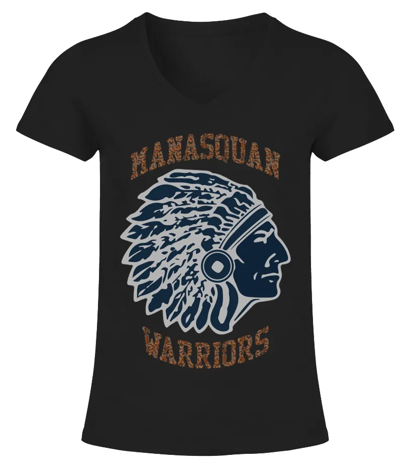 Christmas Manasquan Warriors Camiseta cuello pico Mujer