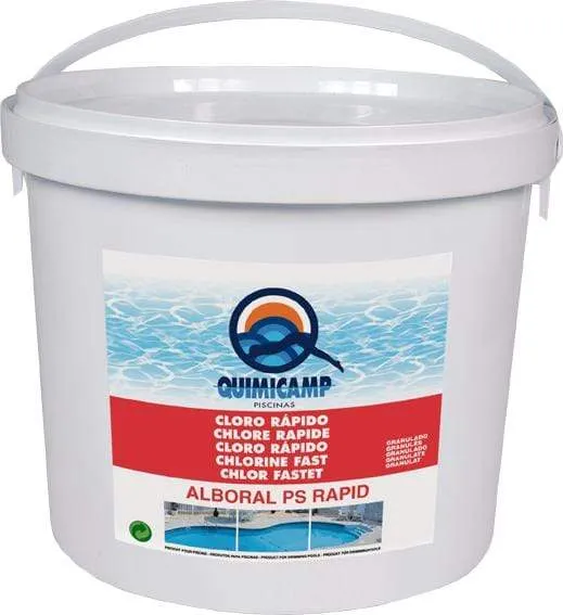 CLORO RAPIDO ALBORAL RAPID 5KG 202205 QUIMICAMP  PACK 4 UNIDADES