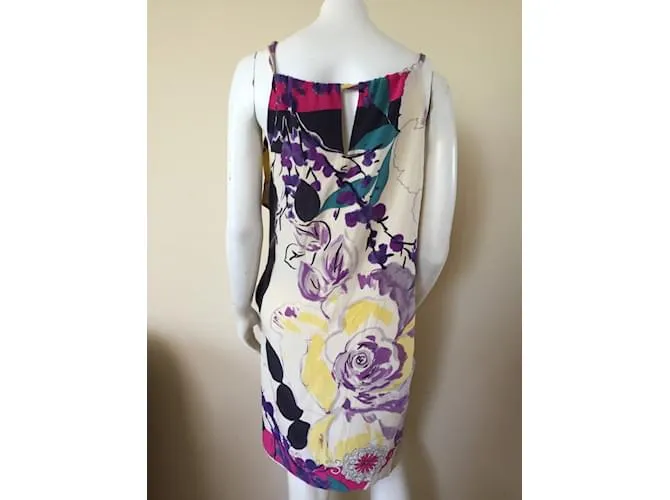 Coast Vestido Negro Rosa Beige 