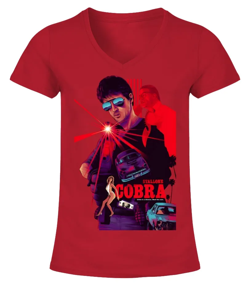 Cobra (1986) RD 007 Camiseta cuello pico Mujer