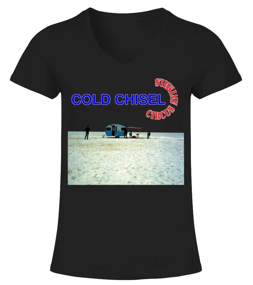 Cold Chisel BK (6) Camiseta cuello pico Mujer