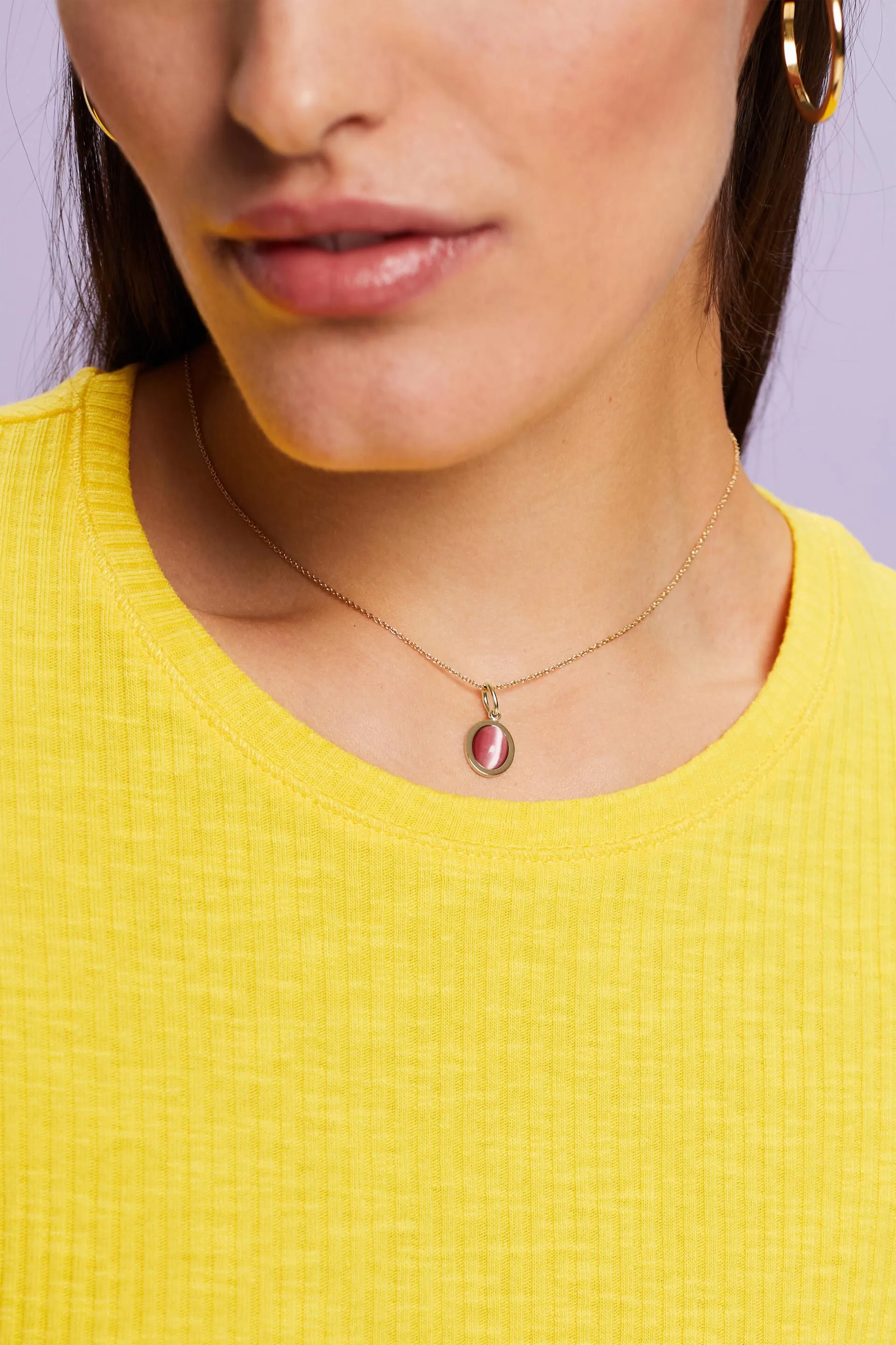Colgante de acero inoxidable con piedra de strass