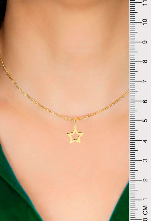 COLGANTE ORO AMARILLO 18K ESTRELLA 030_EC64COL