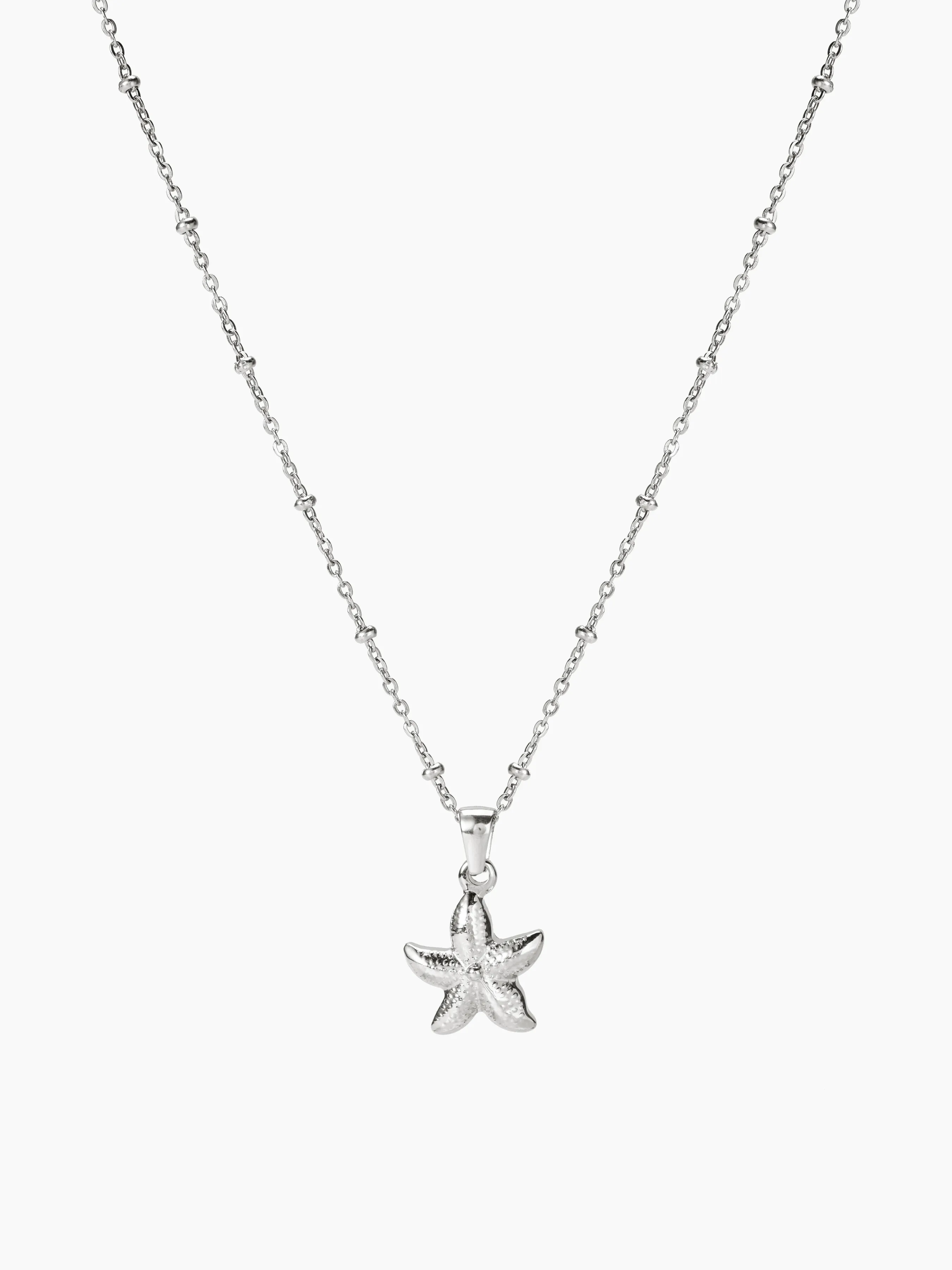 Collar con colgante de estrella de mar de 18KT