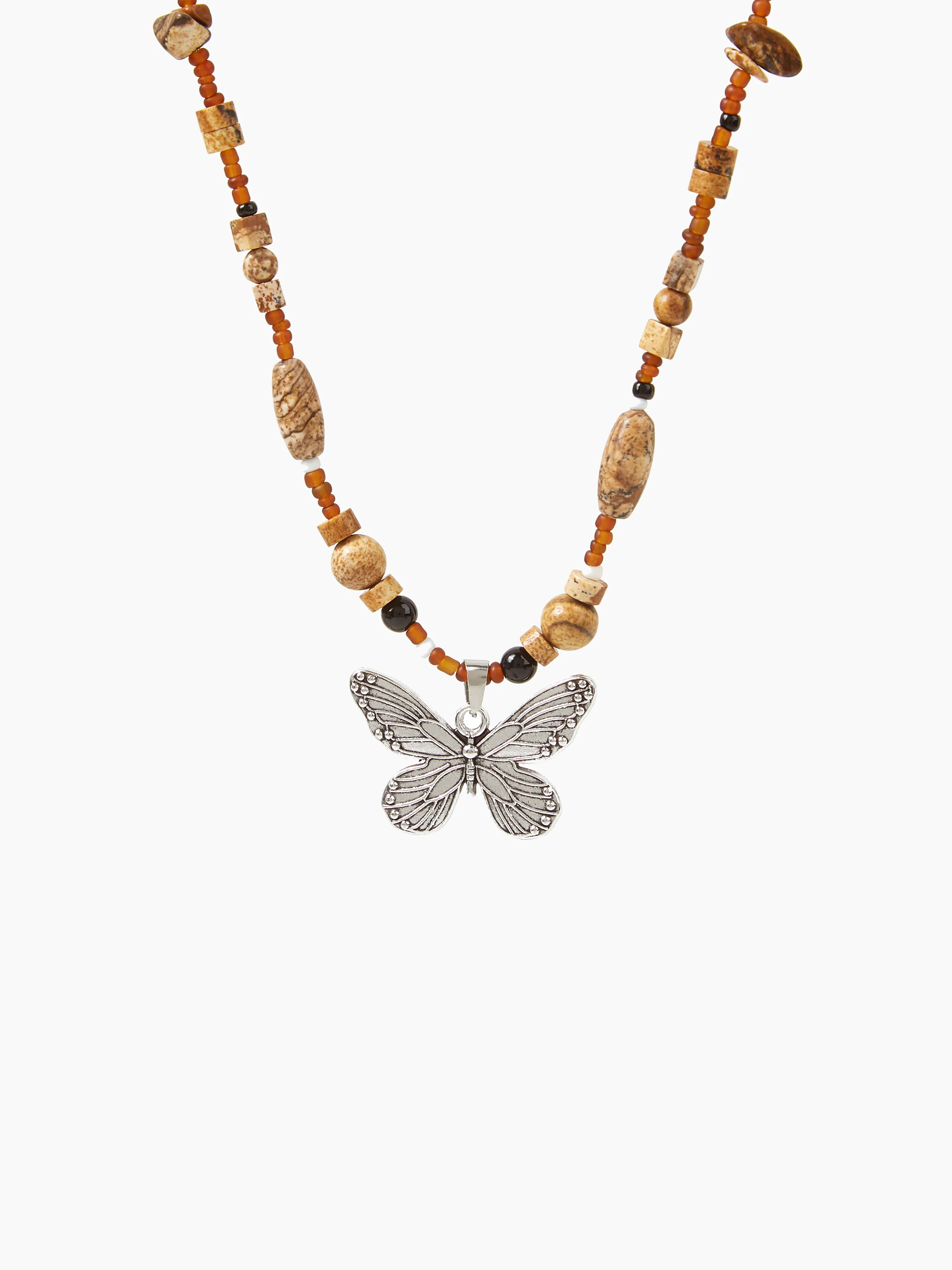 Collar de Mariposa con Cuentas