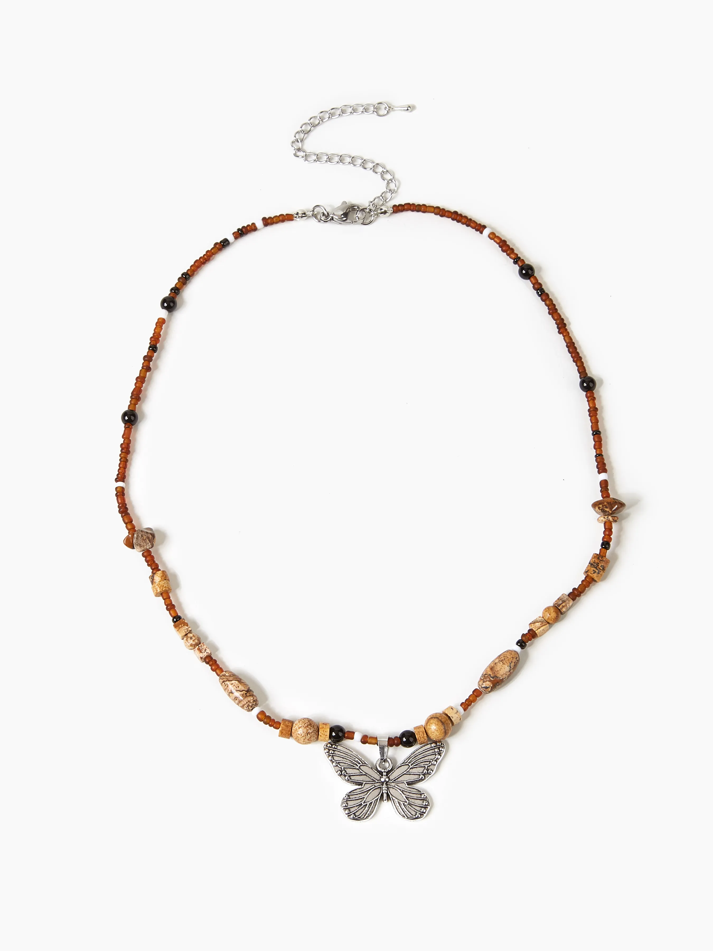 Collar de Mariposa con Cuentas