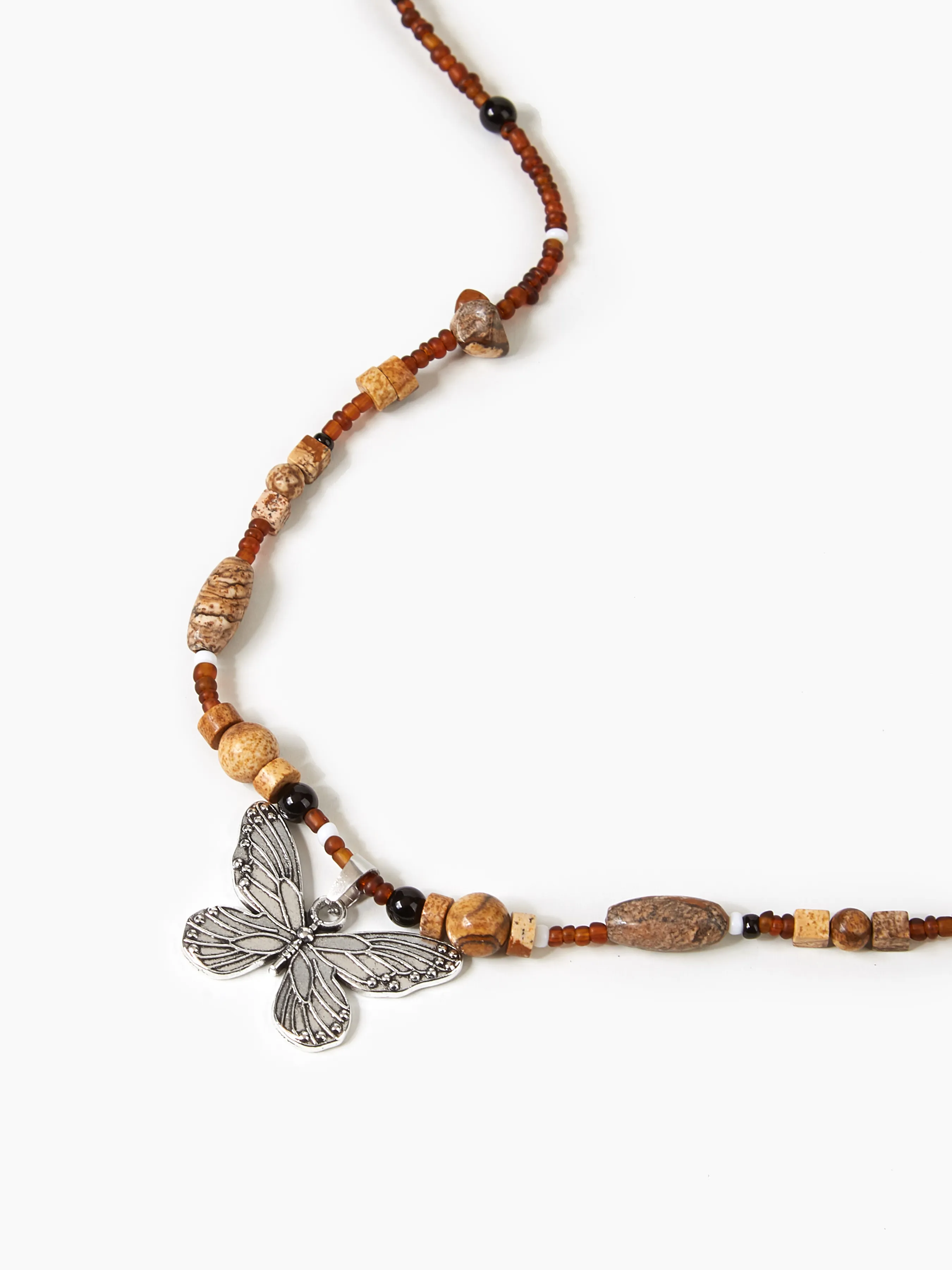 Collar de Mariposa con Cuentas