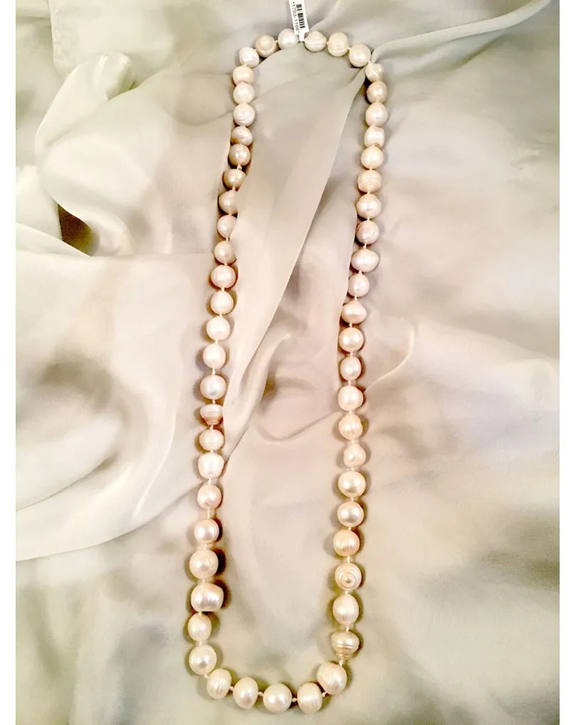 COLLAR DE PARLA GRANDE CON NUDO