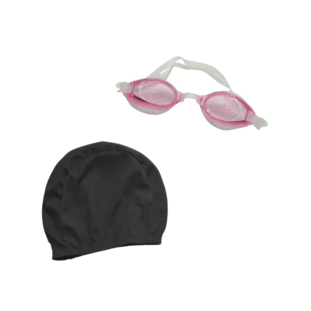 Combo Natación Niño! Gorra Lycra Ng + Antiparra Rosa