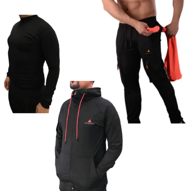 Combo X3! Pantalon Deport Cargo+campera Ng+camiseta Termica