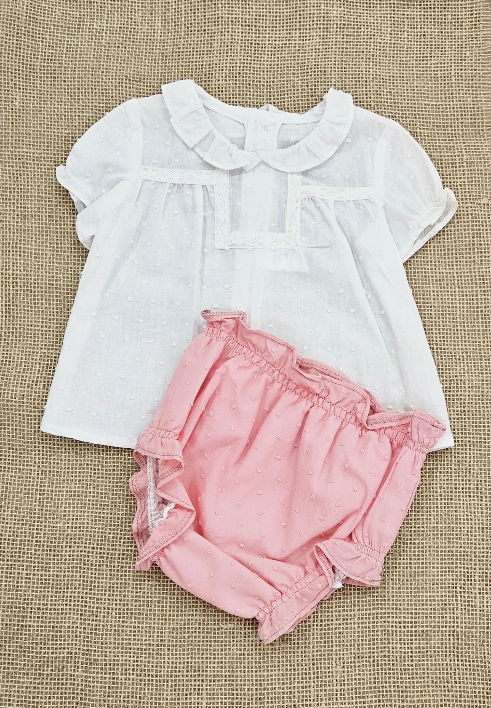 Conjunto bebé Yoedu plumeti R300430 Rosa