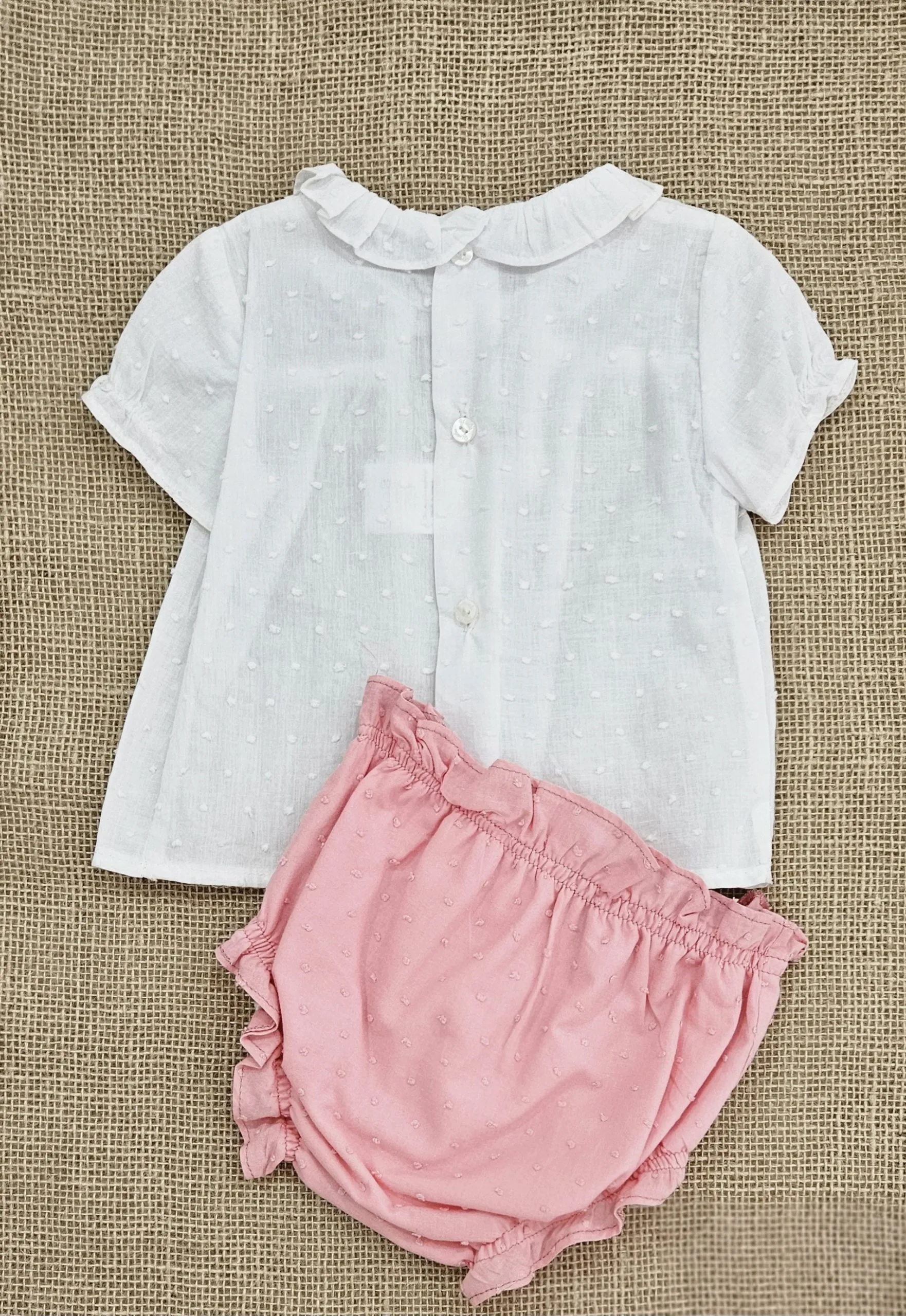 Conjunto bebé Yoedu plumeti R300430 Rosa