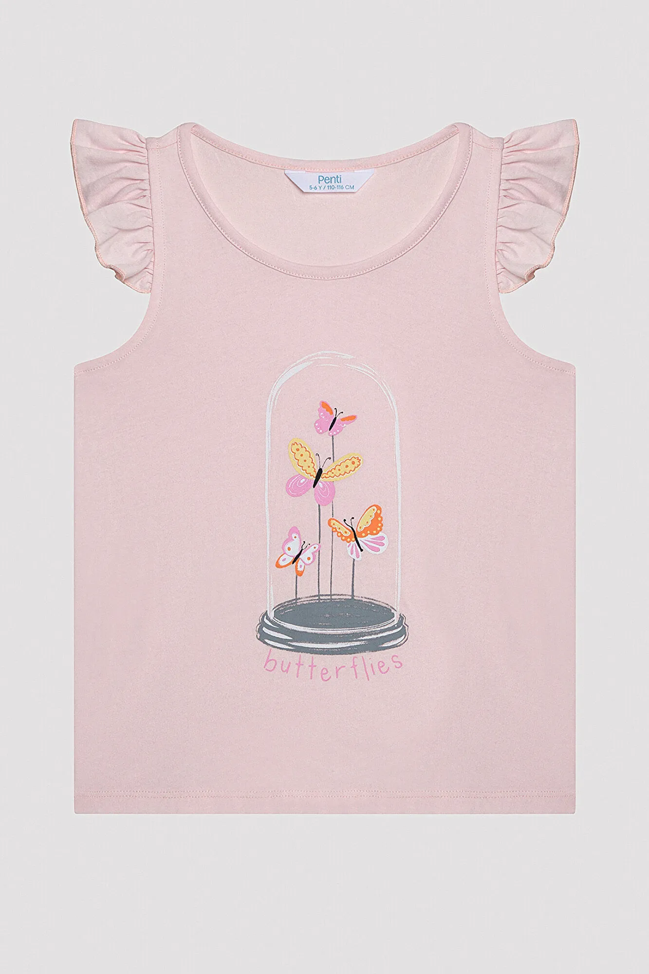 Conjunto de 2 pijamas para niña con estampado de mariposas