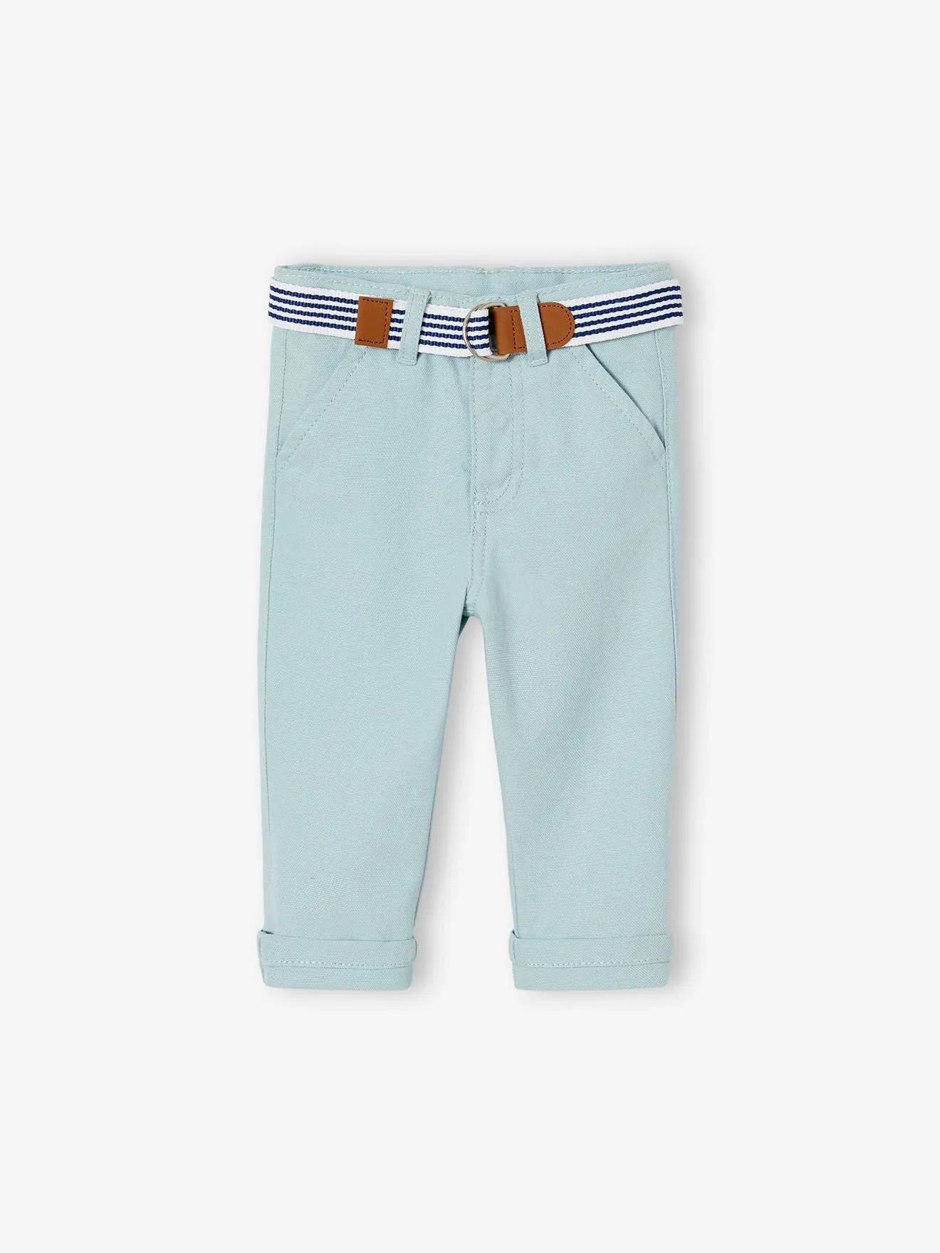 Conjunto de fiesta para bebé: pantalón con cinturón, camisa y pajarita