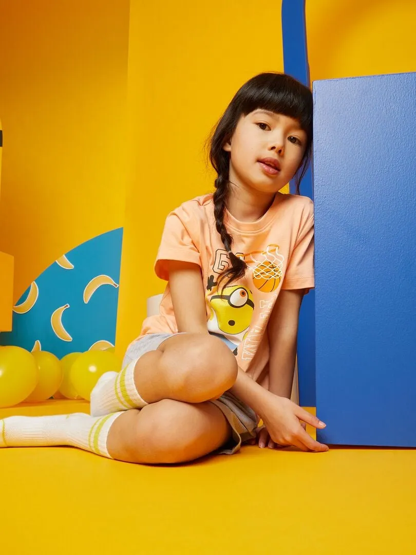 CONJUNTO DE PIJAMA 'MINIONS'  2 PIEZAS  NARANJA