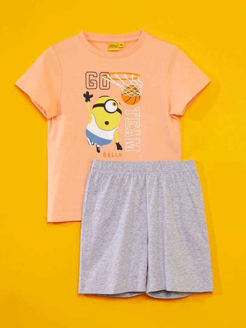 CONJUNTO DE PIJAMA 'MINIONS'  2 PIEZAS  NARANJA