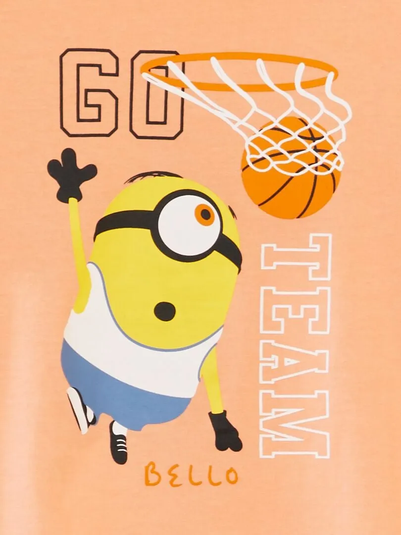 CONJUNTO DE PIJAMA 'MINIONS'  2 PIEZAS  NARANJA