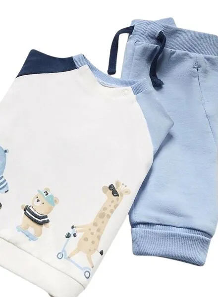 Conjunto Mayoral Punto 4 Piezas Largo Azul Bebé