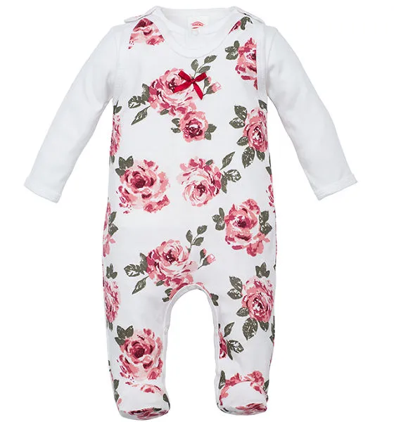 Conjunto pelele y camiseta de niña colección Roses