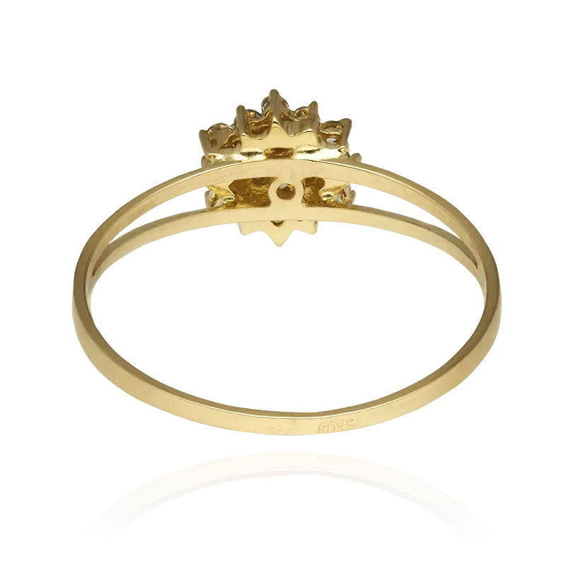 CONJUNTO "ROSSETTI" ORO 18K Y CIRCONITAS