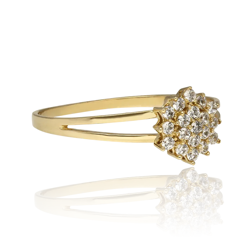 CONJUNTO "ROSSETTI" ORO 18K Y CIRCONITAS