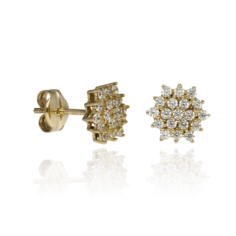 CONJUNTO "ROSSETTI" ORO 18K Y CIRCONITAS