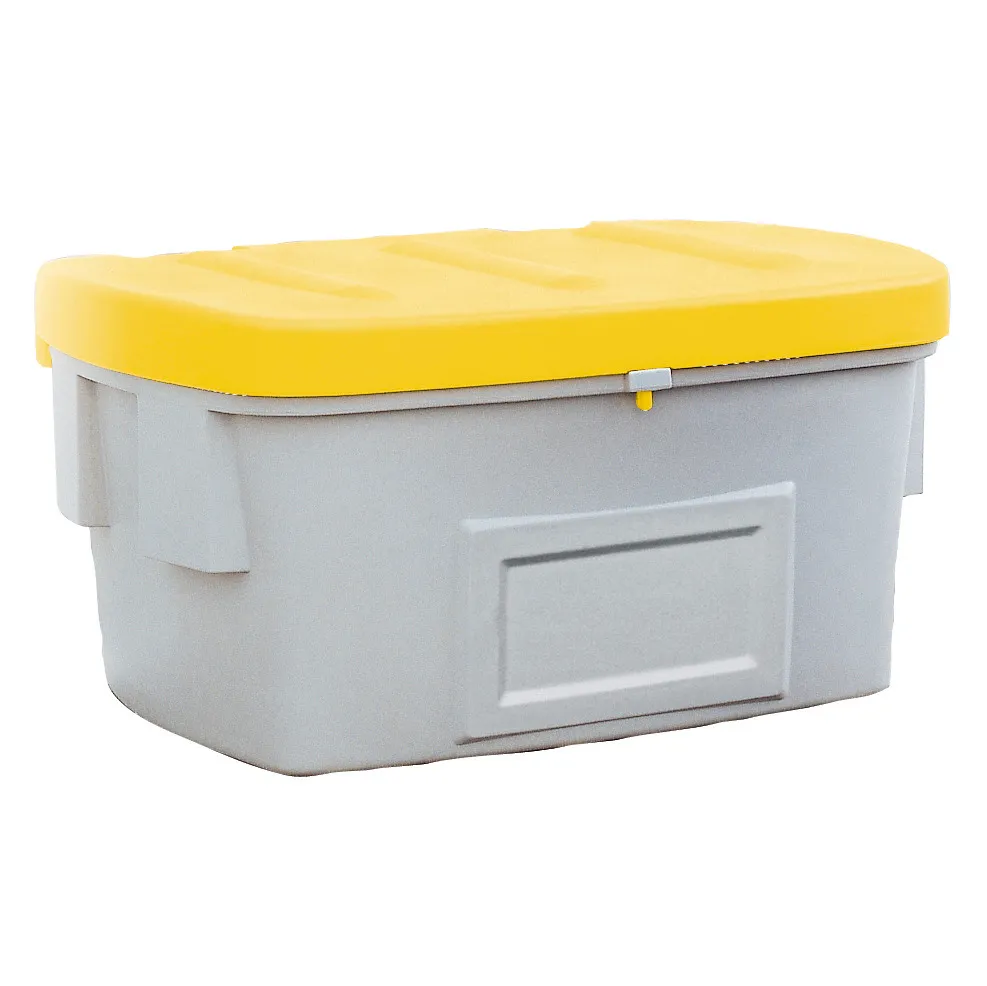 Contenedor granulados SB 550 en polietileno (PE), volumen 550 litros, tapa amarilla